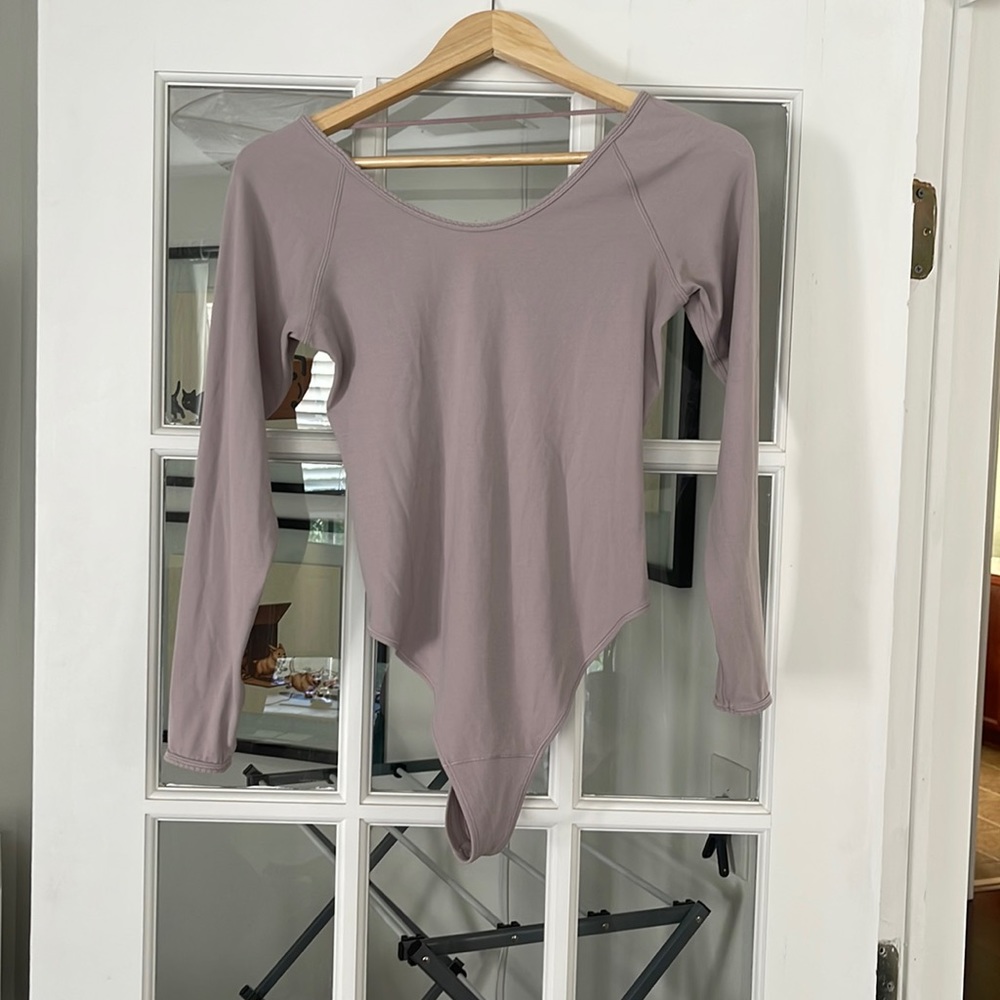 Lululemon Lilac Long-Sleeve Bodysuit